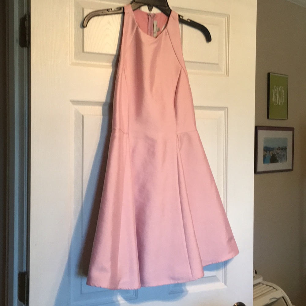 Darling bubblegum pink silk dress